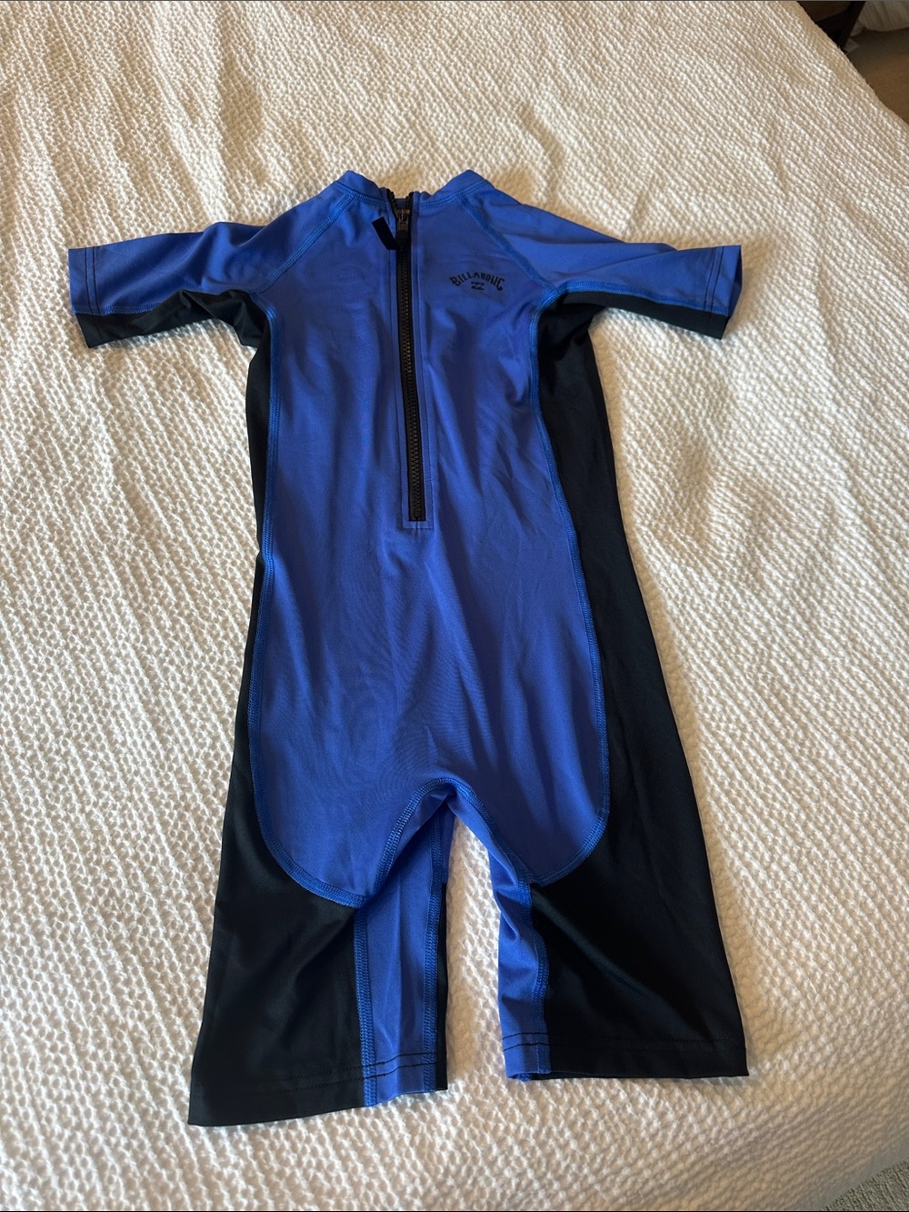 NWOT Billabong Royal Blue & Black Kids Short-Sleeve Rashguard One-Piece